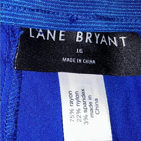 Lane Bryant slim capri mid rise size 16 NWT $69 blue - Picture 5 of 7